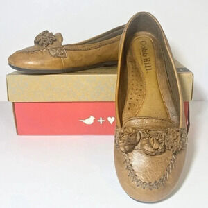 Cobb Hill by New Balance Women 7M Brown Leather Elaine Slip On Loafer Shoe